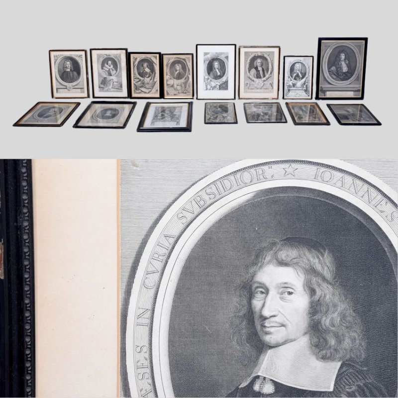 A collection of fifteen, 18th and 17th Century prints